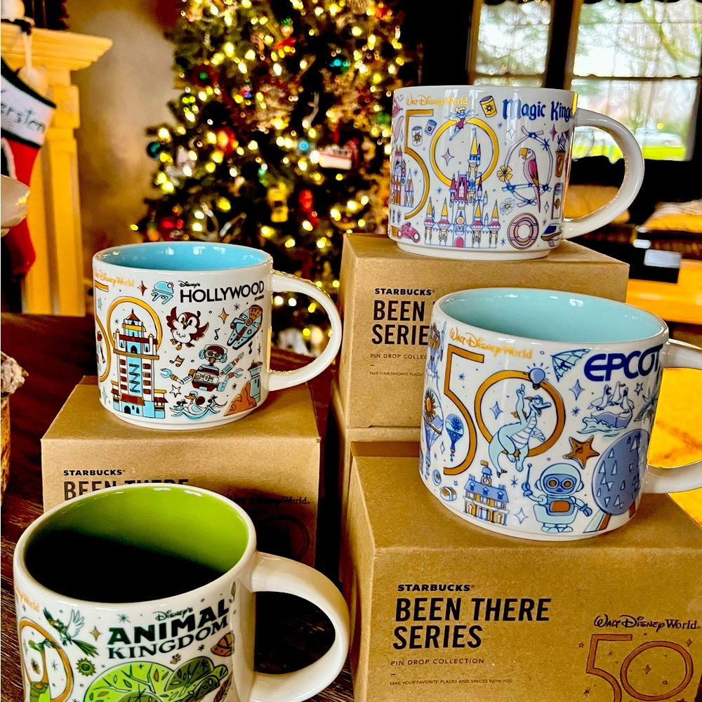 The Walt✨DisneyWorld MaGiCaL Vault 50th Anniv Mugs VHTF Retired BNIB Starbucks✨
